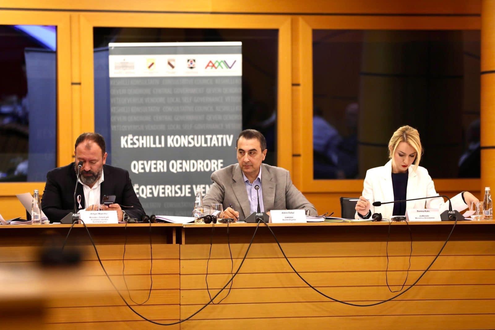 Mbledhja e Këshilli Konsultativ Qeverisje Qendrore-Vendore